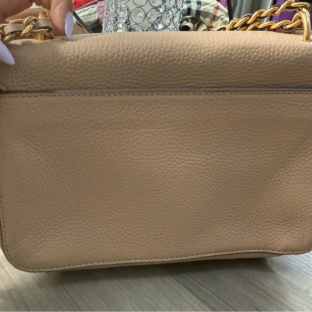 Tory Burch Tan Crossbody Bag with Gold Accents - Picture 6 of 6